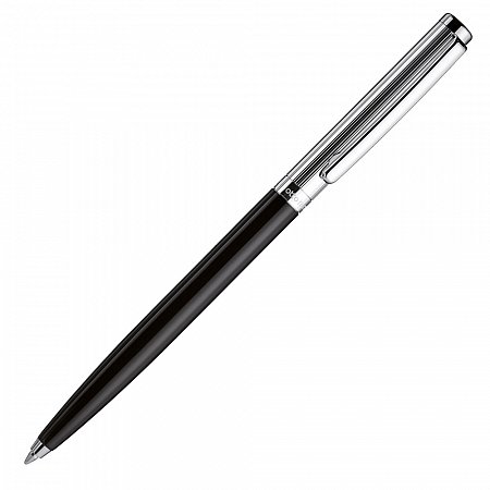 Otto Hutt Design 01 Guilloche Pinstripe Black - Ballpoint