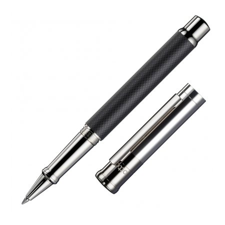 Otto Hutt Design 04 Guilloche Square Black - Rollerball