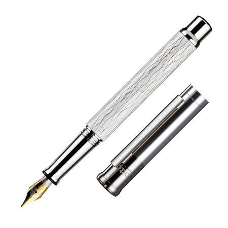 Otto Hutt Design 04 Wave White 18K Gold Nib - Fountain [B]