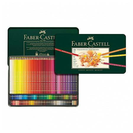 Faber-Castell Polychromos Pencil Set - Metal tin 120 colours