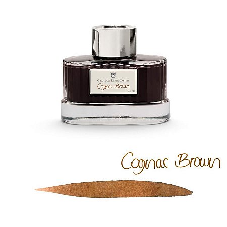 Graf von Faber-Castell Ink Bottle 75ml - Cognac Brown