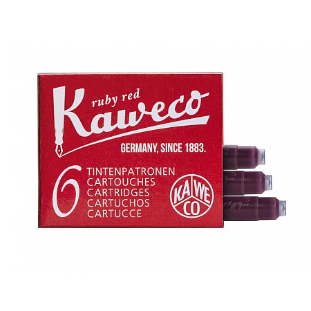 Kaweco Ink Cartridges (6 pcs) - Ruby Red 