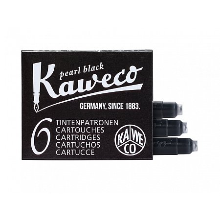 Kaweco Ink Cartridges (6 pcs) - Pearl Black