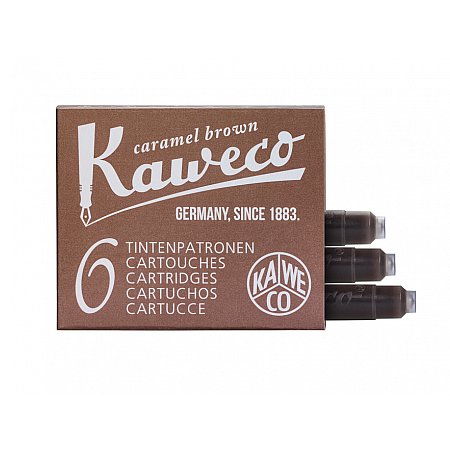 Kaweco Ink Cartridges (6 pcs) - Caramel Brown