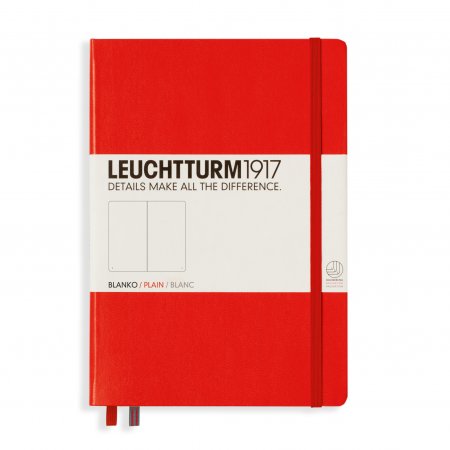 Leuchtturm1917 Notebook A5 Hardcover Plain - Red