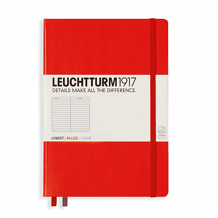 Leuchtturm1917 Notebook A5 Hardcover Ruled - Red