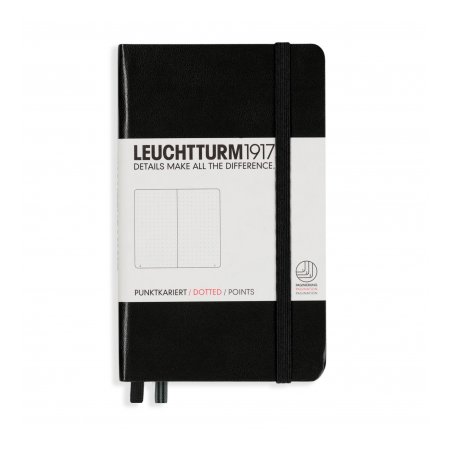 Leuchtturm1917 Notebook A6 Hardcover Dotted - Black