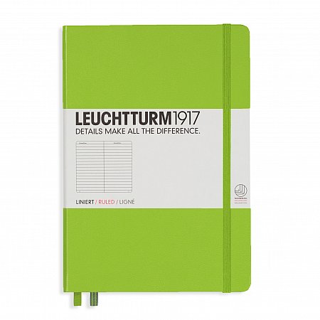 Leuchtturm1917 Notebook A5 Hardcover Ruled - Lime