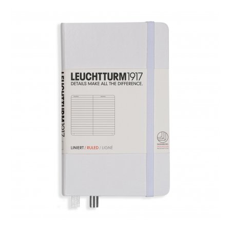 Leuchtturm1917 Notebook A6 Hardcover Ruled - White