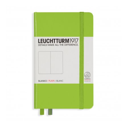 Leuchtturm1917 Notebook A6 Hardcover Plain - Lime