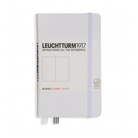 Leuchtturm1917 Notebook A6 Hardcover Plain - White