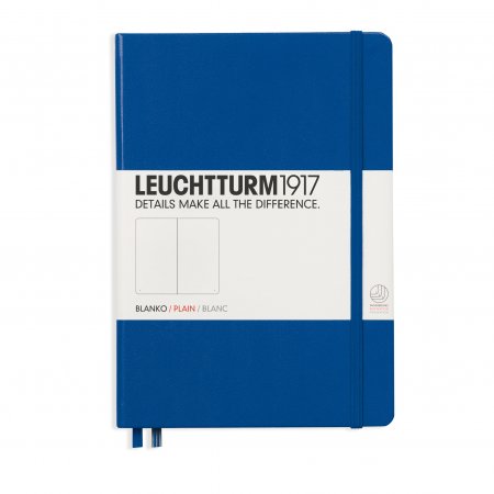 Leuchtturm1917 Notebook A5 Hardcover Plain - Royal Blue