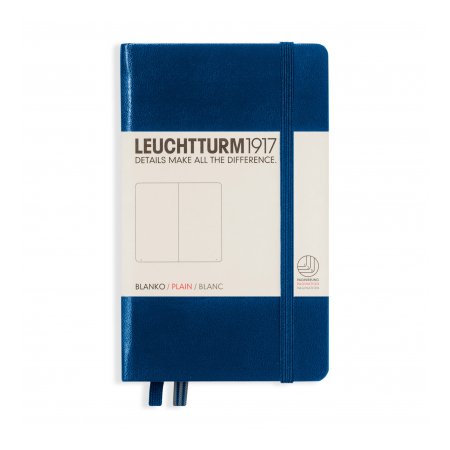 Leuchtturm1917 Notebook A6 Hardcover Plain - Navy
