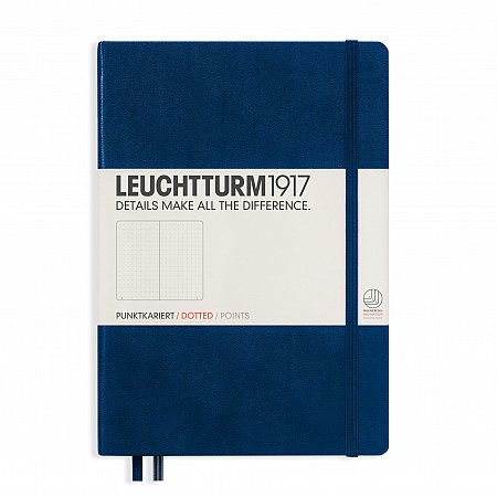 Leuchtturm1917 Notebook A5 Hardcover Dotted - Navy
