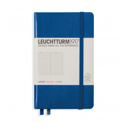 Leuchtturm1917 Notebook A6 Hardcover Ruled - Royal Blue