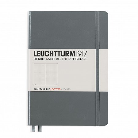 Leuchtturm1917 Notebook A5 Hardcover Dotted - Anthracite