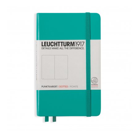 Leuchtturm1917 Notebook A6 Hardcover Dotted - Emerald