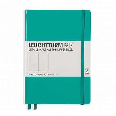 Leuchtturm1917 Notebook A5 Hardcover Dotted - Emerald