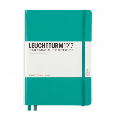 Leuchtturm1917 Notebook A5 Hardcover Plain - Emerald