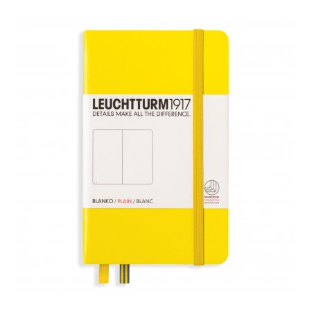 Leuchtturm1917 Notebook A6 Hardcover Plain - Lemon