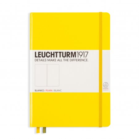 Leuchtturm1917 Notebook A5 Hardcover Plain - Lemon