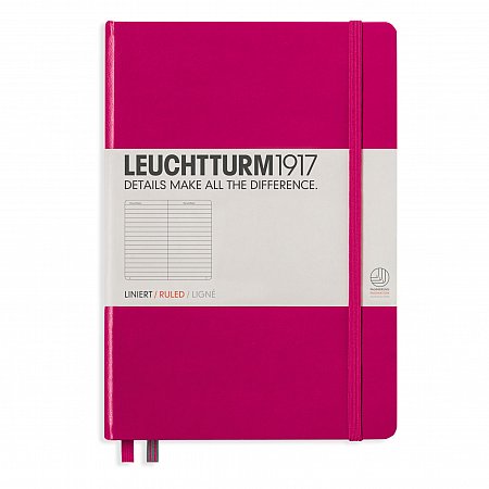 Leuchtturm1917 Notebook A5 Hardcover Ruled - Berry