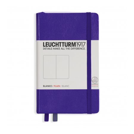 Leuchtturm1917 Notebook A6 Hardcover Plain - Purple