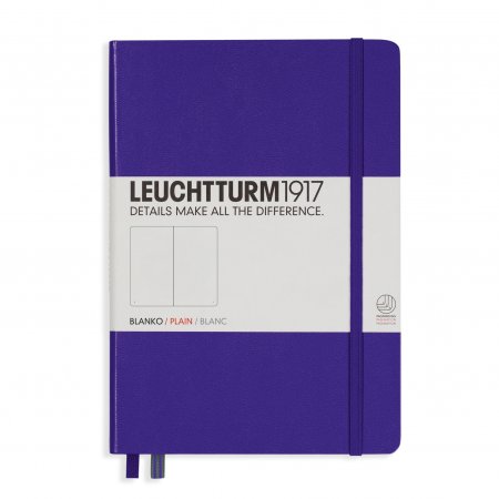Leuchtturm1917 Notebook A5 Hardcover Plain - Purple