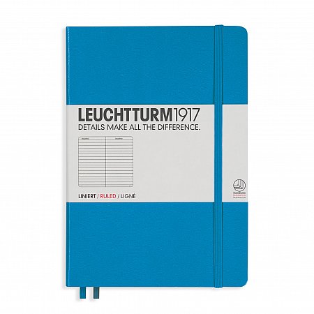 Leuchtturm1917 Notebook A5 Hardcover Ruled - Azure