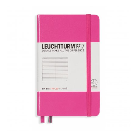Leuchtturm1917 Notebook A6 Hardcover Ruled - New Pink