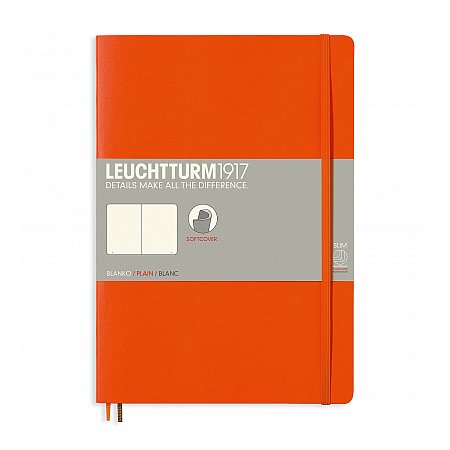 Leuchtturm1917 Notebook B5 Softcover Plain - Orange