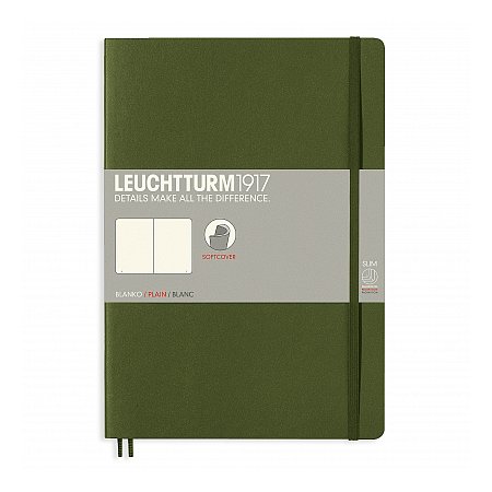 Leuchtturm1917 Notebook B5 Softcover Plain - Army