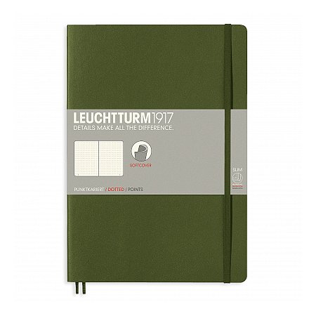 Leuchtturm1917 Notebook B5 Softcover Dotted - Army