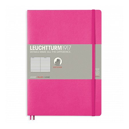 Leuchtturm1917 Notebook B5 Softcover Ruled - New Pink