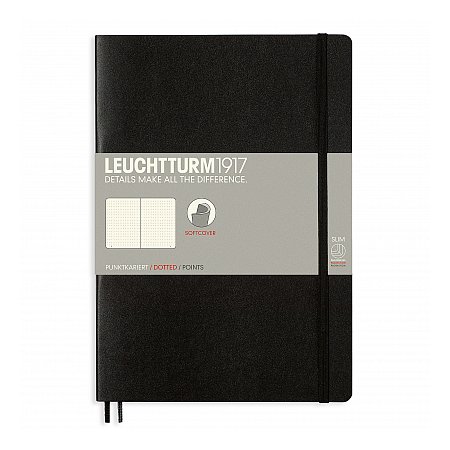 Leuchtturm1917 Notebook B5 Softcover Dotted - Black