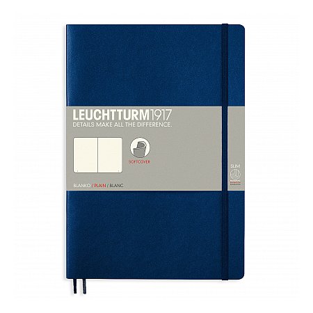 Leuchtturm1917 Notebook B5 Softcover Plain - Navy