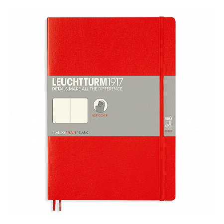 Leuchtturm1917 Notebook B5 Softcover Plain - Red