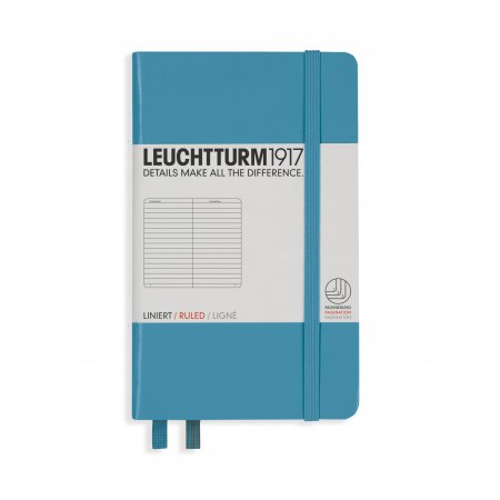 Leuchtturm1917 Notebook A6 Hardcover Ruled - Nordic Blue