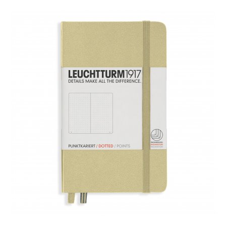 Leuchtturm1917 Notebook A6 Hardcover Dotted - Sand