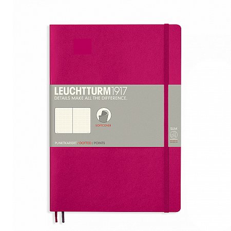 Leuchtturm1917 Notebook B5 Softcover Dotted - Berry
