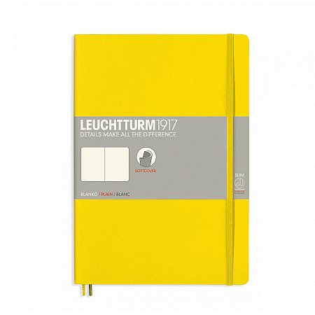 Leuchtturm1917 Notebook B5 Softcover Plain - Lemon