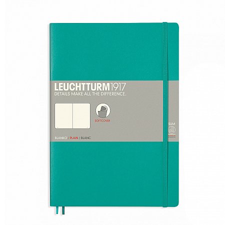 Leuchtturm1917 Notebook B5 Softcover Plain - Emerald