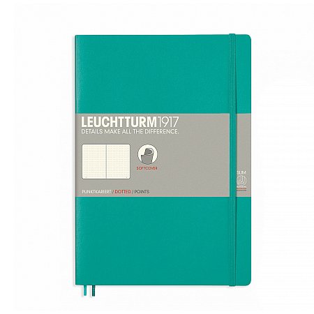 Leuchtturm1917 Notebook B5 Softcover Dotted - Emerald