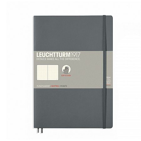 Leuchtturm1917 Notebook B5 Softcover Dotted - Anthracite