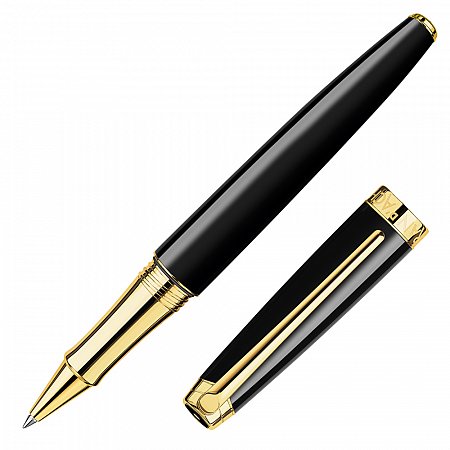 Caran dAche Leman Ebony Black Gold - Rollerball