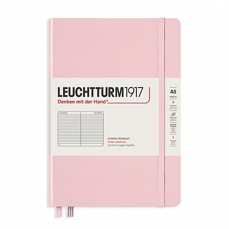 Leuchtturm1917 Notebook A5 Hardcover Ruled - Powder
