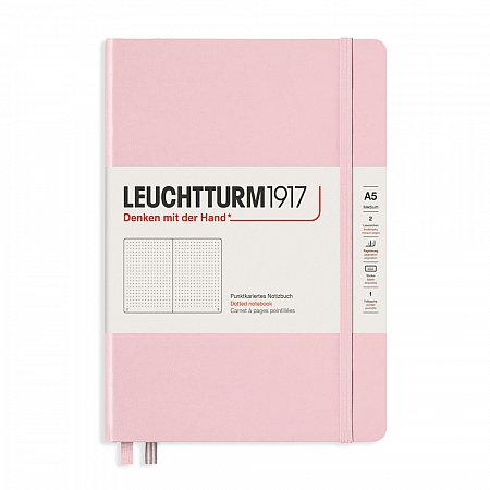 Leuchtturm1917 Notebook A5 Hardcover Dotted - Powder