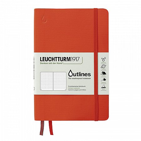 Leuchtturm1917 Outlines Notebook B6 Dotted - Orange