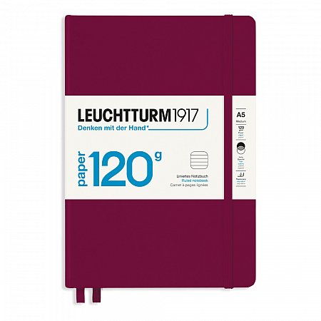 Leuchtturm1917 Notebook A5 120g Ruled - Port Red