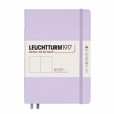 Leuchtturm1917 Notebook A5 Hardcover Plain - Lilac